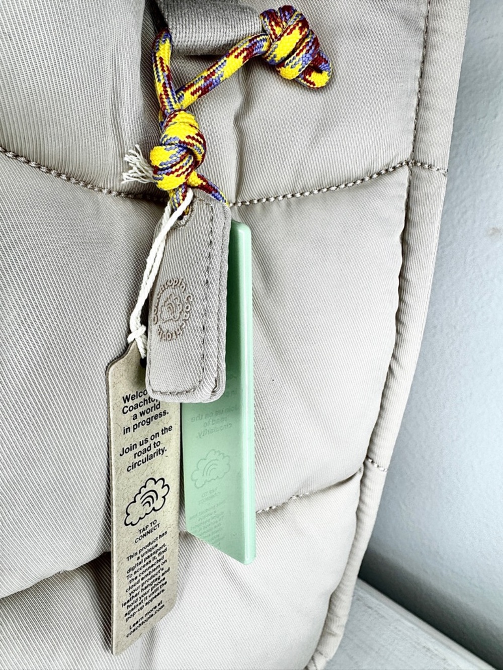 NWT Coach Coachtopia Puffy Tote Cloud CQ057 Quilted Luxury Minimalist Bag - Picture 5 of 16